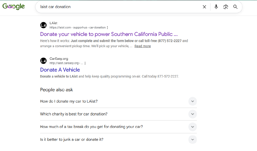 LAist web search
