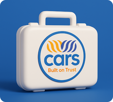 Cars suitecase full of media kits